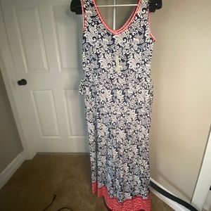 NWT Navy Floral Jumpsuit